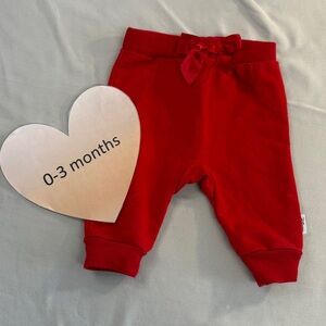 Disney - Red Kids Sweatpants/Joggers with Bow